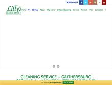 Tablet Screenshot of lillyscleaningservice.com